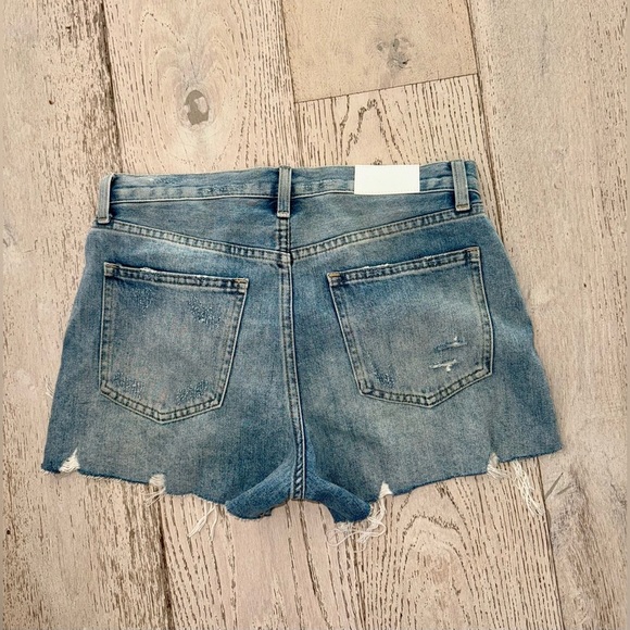 NWT Pistola Nova High Rise Distressed Denim Jean Cut Off Shorts in Chaser 27 - Picture 6 of 11